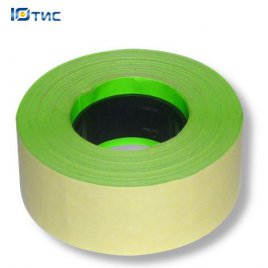 Этикет-лента 26х16 (зеленая прямоугольная)